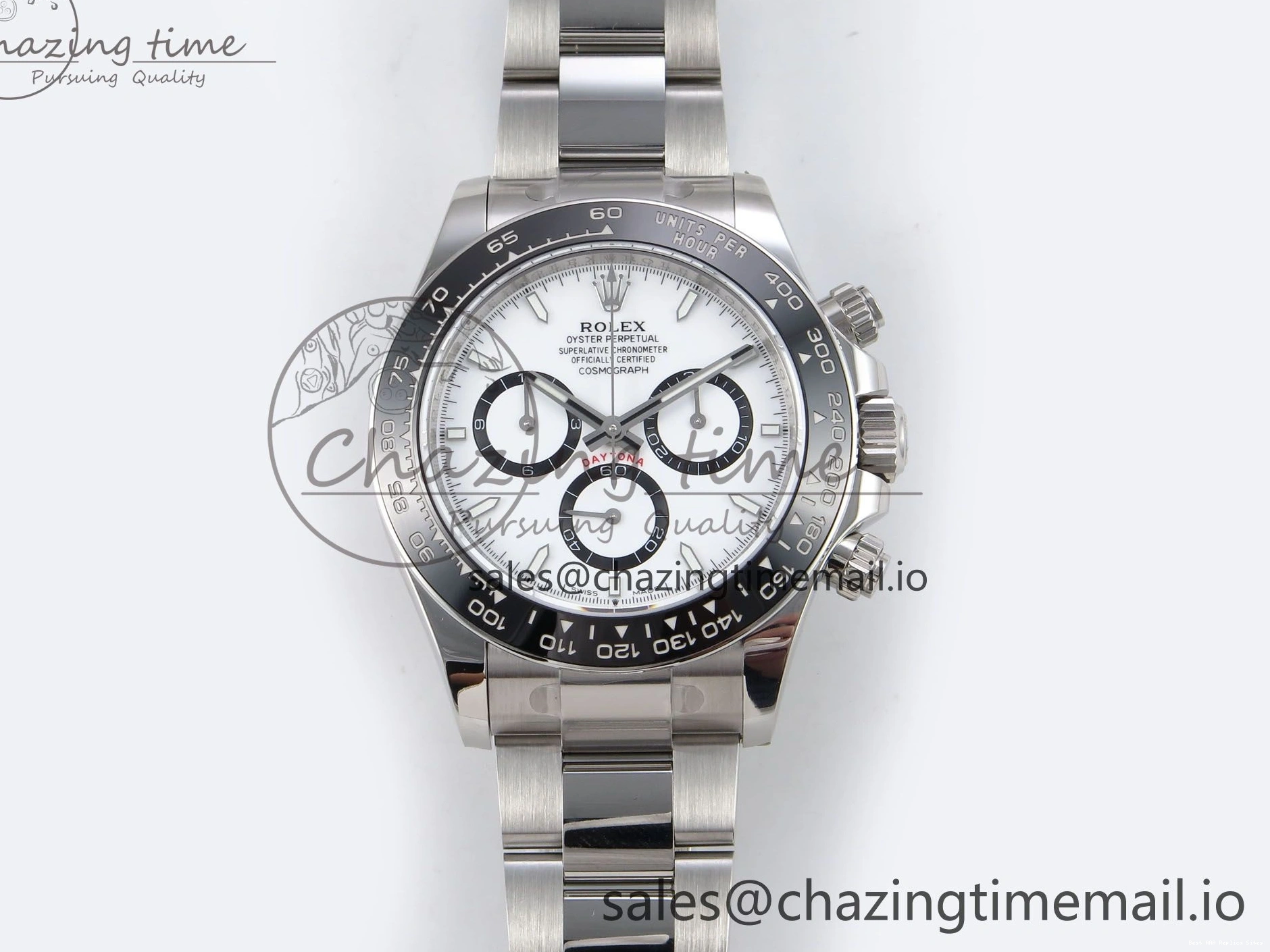 AAA Replica Watches SS SA EWEF 126500 Best White Dial Youthful Bracelet on Steel 1181 Edition Daytona 1:1 904L 0106